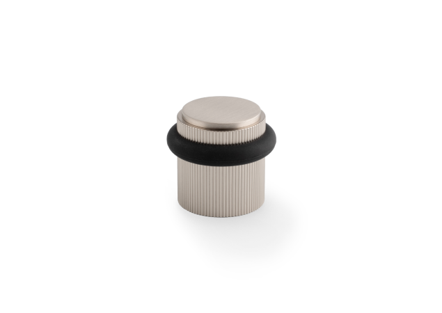 Deurstopper Reeded 'Brunel' - Mat vernikkeld - Vloermontage - AW639RSN