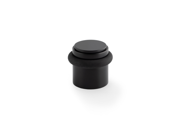 Deurstopper Plain 'Brunel' - Zwart - Vloermontage - AW639PBL