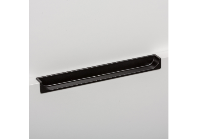 Infreeskomgreep voor achterkant front - 90x17,4x64mm - Mat zwart