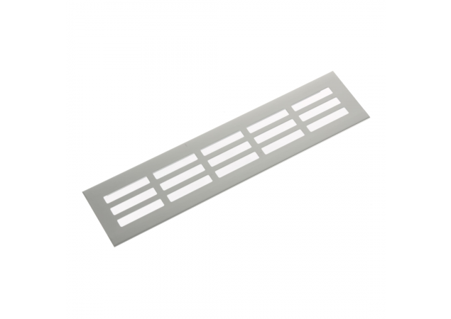Aluminium ventilatierooster - 600x80mm - Geanodiseerd aluminium