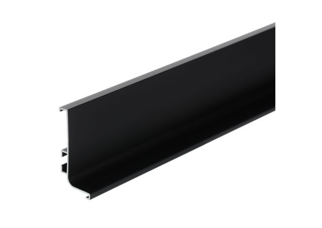 Greeplijst L-profiel Aluminium - Mat zwart - 2,9 meter