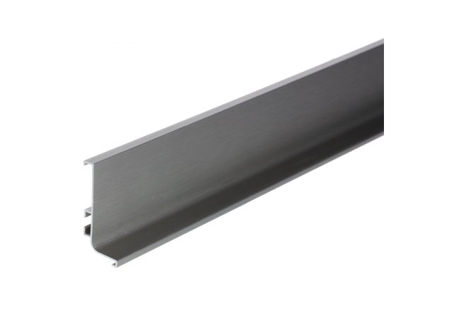 Greeplijst L-profiel Aluminium - RVS look - 2,9 meter