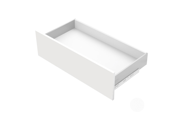 Lade op maat - Soft-close - Hoogte: 120mm - Diepte: 400mm - Wit