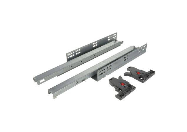 Ladegeleider bodemmontage - 500mm - Push-to-open - 35kg draagvermogen