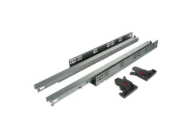 Ladegeleider bodemmontage - 650mm - Push-to-open - 35kg draagvermogen