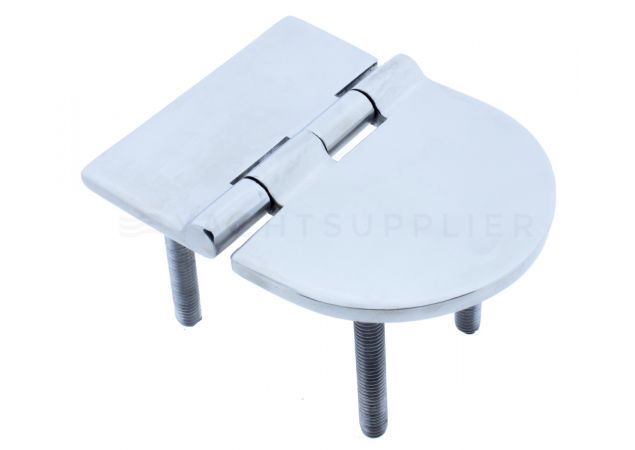 Luikscharnier 83x65x4,0mm L1 32mm, Knoop onder, Draad M6x45mm
