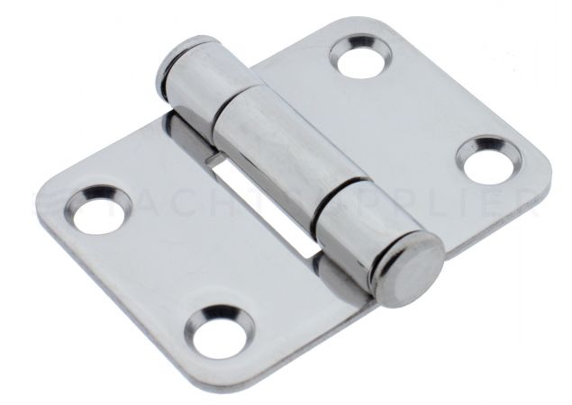 Luikscharnier knoop boven 49x37x2MM L1 24,5MM RVS 304