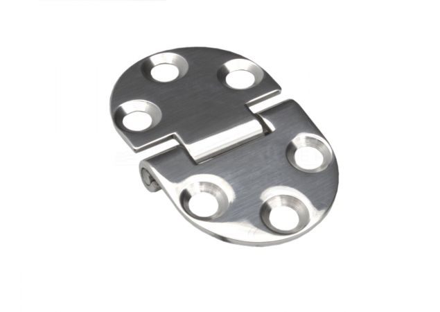 Luikscharnier Rvs gepolijst Knoop onder 47x30x2,0mm