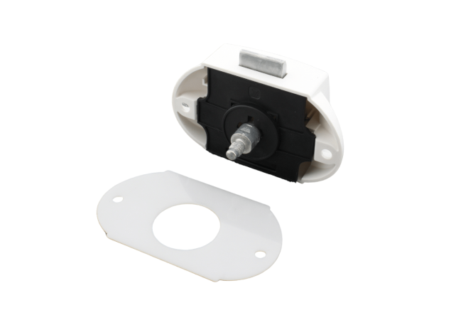 Drukknopslot Vulplaat - Wit - 3mm