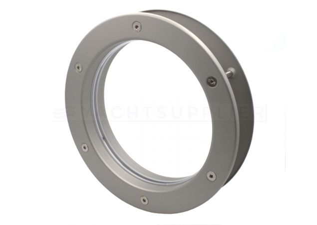 Patrijspoort 300mm rvs look met VSG helder glas