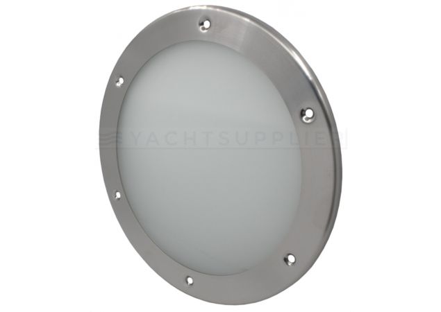 Patrijspoort Ø250mm enkel Rvs look mat VSG glas
