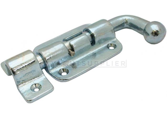 Pengrendel zwaar model 90x70mm, 16mm stiftdiameter zonder sluitbeugel Messing gepolijst chroom