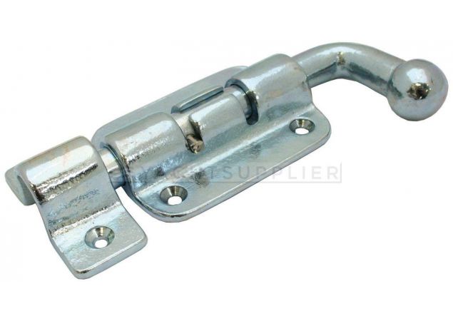 Pengrendel zwaar model 90x70mm, 16mm stiftdiameter zonder sluitbeugel Messing mat chroom