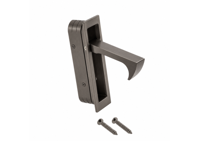 Schuifdeurtrekring PVD Antraciet 70x19mm - AW990DBZPVD