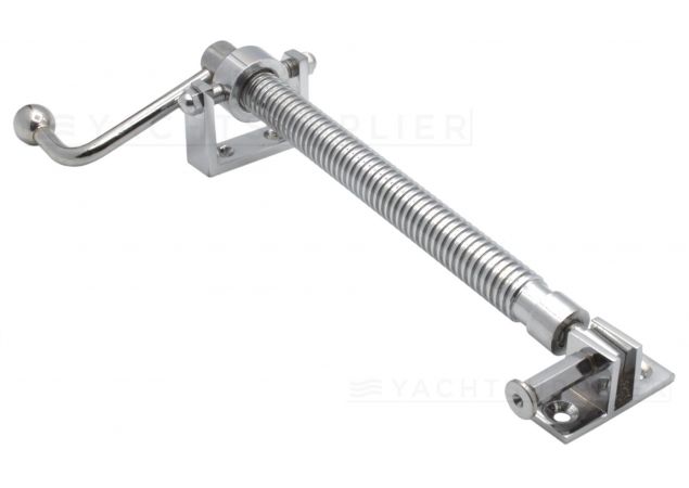 Raamuitzetter met hand-slinger 276mm Messing Verchroomd