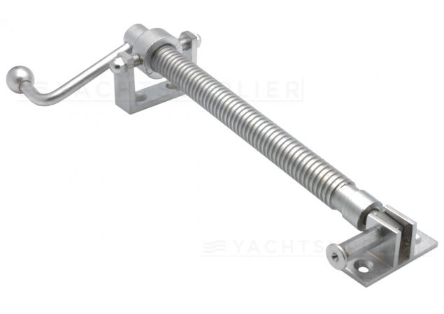 Raamuitzetter met hand-slinger 276mm Messing Mat Chroom
