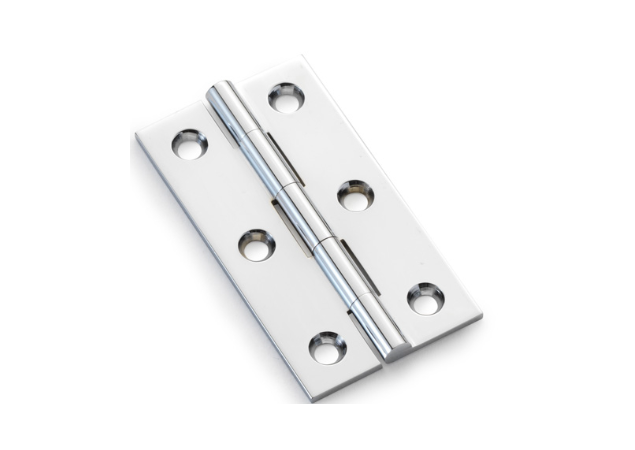 Meubelscharnier Chroom Gepolijst - 75x41x2 mm - 2 stuks incl. schroeven
