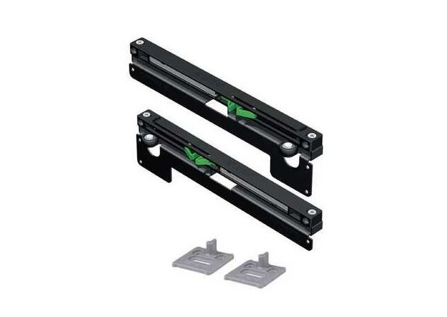 Soft-close systeem voor dubbele schuifdeurrail - 75mm