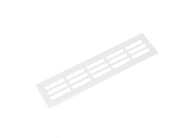 Aluminium ventilatierooster - 400x150mm - Wit