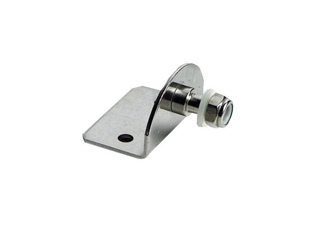 Zijplaatbevestiging Ø8mm 90 graden buitenhoek RVS 316 30x50mm
