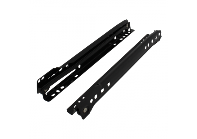 Ladegeleider 450mm gedeeltelijk uittrekbaar Zwart - 25KG draagvermogen