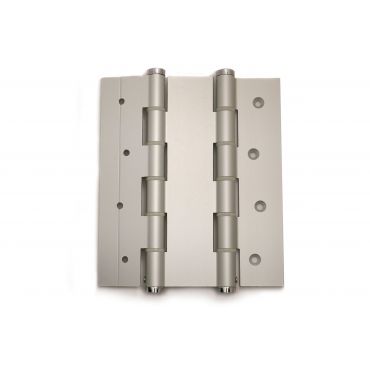 Deurveerscharnier dubbelwerkend - Lengte 180mm - Deurdikte 50mm - Aluminium zilvergrijs