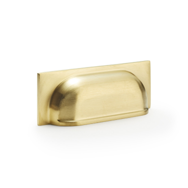 Komgreep 'Quantock' - 96mm - PVD Mat messing