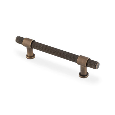 Meubelgreep Knurled 'Kingston' - Antiek messing - 188x44x128mm - AW839-128-AB