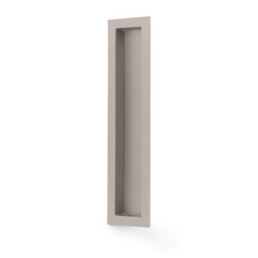 Infreeskomgreep rechthoekig 'Flush' - Mat vernikkeld - 200x45mm - AW911-200-SN