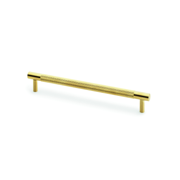 Meubelgreep Knurled 'Brunel' - PVD Mat messing - 217x32x192mm - AW810-192-SBPVD
