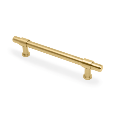 Meubelgreep Plain 'Kingston' - PVD Mat messing - 220x44x160mm - AW839P-160-SBPVD
