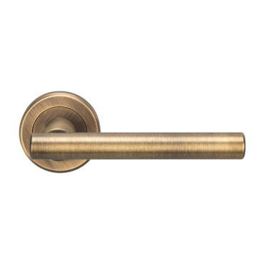 Deurkruk Philadelphia - Antiek messing - Rond rozet Ø50mm - ZIN3121AB