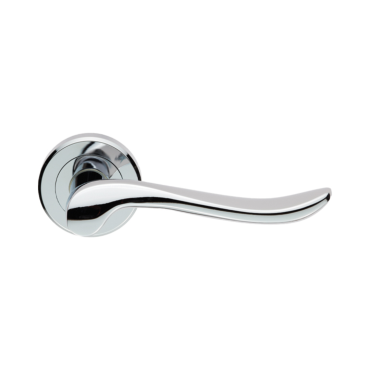 Deurkruk Verdun - Chroom gepolijst - Rond rozet Ø50mm - ZIN3130PC