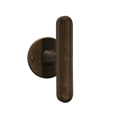 HDD Deurkruk Crafino Terra T-vorm - Craft brons - Rond rozet Ø50mm