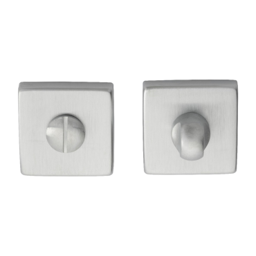 Wc garnituur op rozet vierkant 50mm Mat chroom - QT004SC