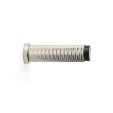 Deurstopper Brunel 'Knurled' - PVD Nikkel gepolijst  - Wandmontage