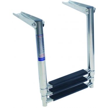 Zwemtrap Telescopisch 3 treden L1 410mm L2 870mm B 305mm Rvs 316