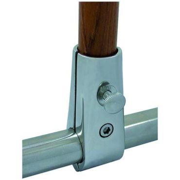 Vlaggenstok railinghouder t.b.v Ø 25mm vlaggenstok L 80mm L1 47mm Rvs 316