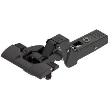 Inboorscharnier Blum Dikke deur Inliggend Inserta met Blumotion - ONYX zwart