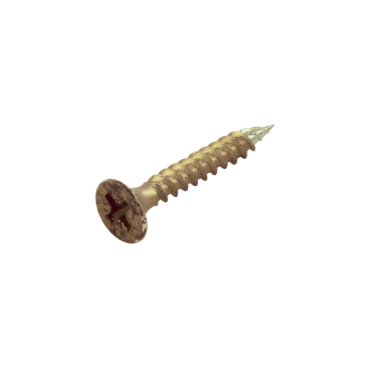 HDD schroef voor paumelle 4x25mm antiek messing