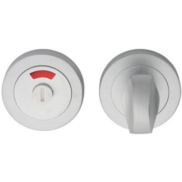 Wc garnituur rond - Met indicatie - Ancona - Mat chroom - AQ11 SC