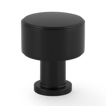Meubelknop Plain 'Lucia'  - Zwart - Ø29mm - Hoogte 35mm 