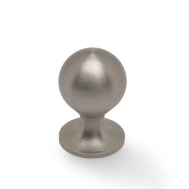 Meubelknop Plain Caesar - Mat vernikkeld - Ø25mm - Hoogte 38mm - AW844-25-SN