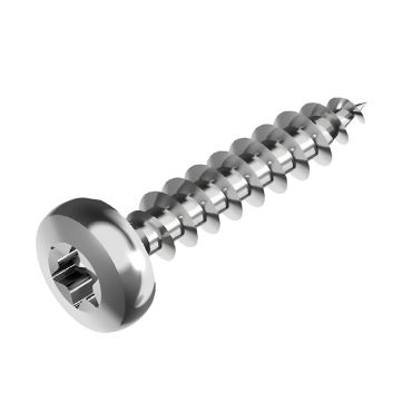 Spaanplaatschroef Bolkop - RVS 304 (A2) 4,0x35mm - Torx 20 (100 stuks)