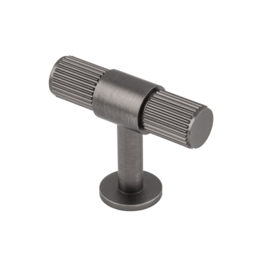 Meubelknop 'Lines' T-vorm - Antraciet - 50x13x39mm - FTD711ANT
