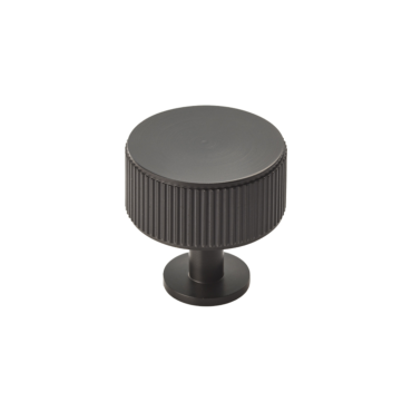 Meubelknop Lines 'Radio' - Mat zwart - Ø35mm - Hoogte 34mm - FTD713MB