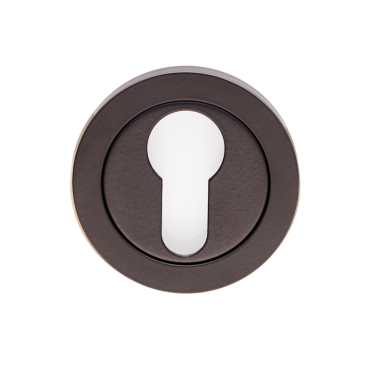 PC Rozet rond - Mat zwart - Ø50mm - rechte rand - SWL102MB