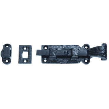Profielschuif smeedijzer - Antiek zwart - 174x48mm - inclusief sluitplaat - LF5530C