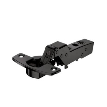Hettich inboorscharnier Opliggend 110° Zwart opschroef met soft-close