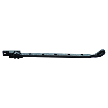 Raamuitzetter smeedijzer - Met bol uiteinde - Antiek zwart - 248mm - Verstelbaar met stelpen - LF5544B